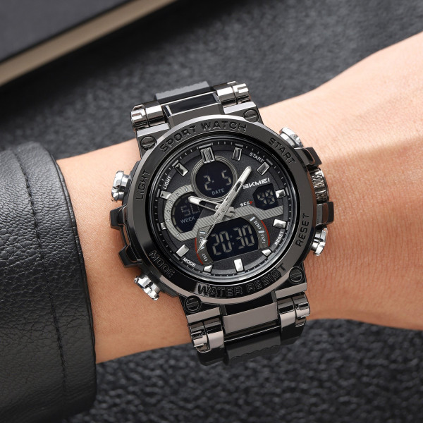 Мужские спортивные часы Skmei 2500BK Black 5 ATM