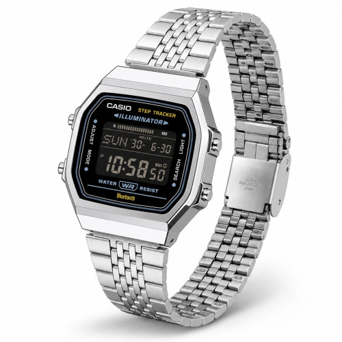 Часы Casio ABL-100WE-1B с Bluetooth и шагомером