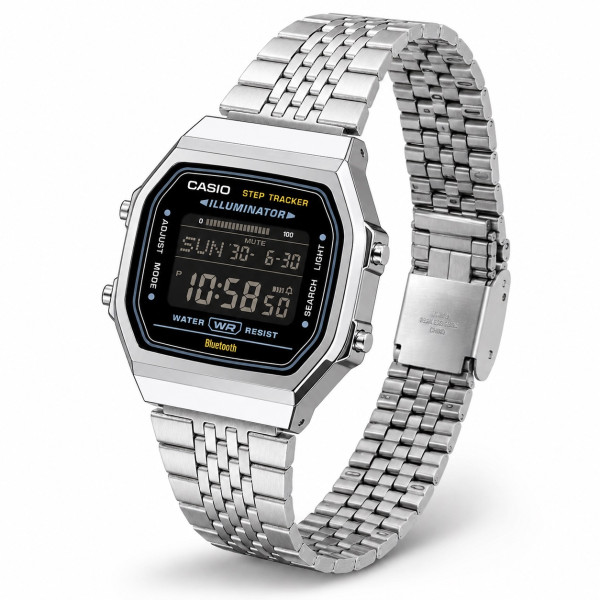 Часы Casio ABL-100WE-1B с Bluetooth и шагомером