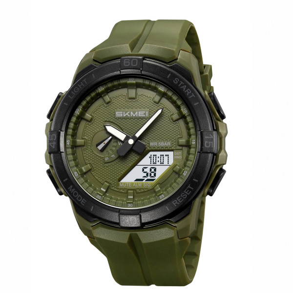 Мужские тактические часы Skmei 2583AG Army Green с водозащитой 5 ATM