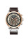 Чоловічий кварцовий годинник Curren 8380 Black-Brown зі шкіряним ремінцем