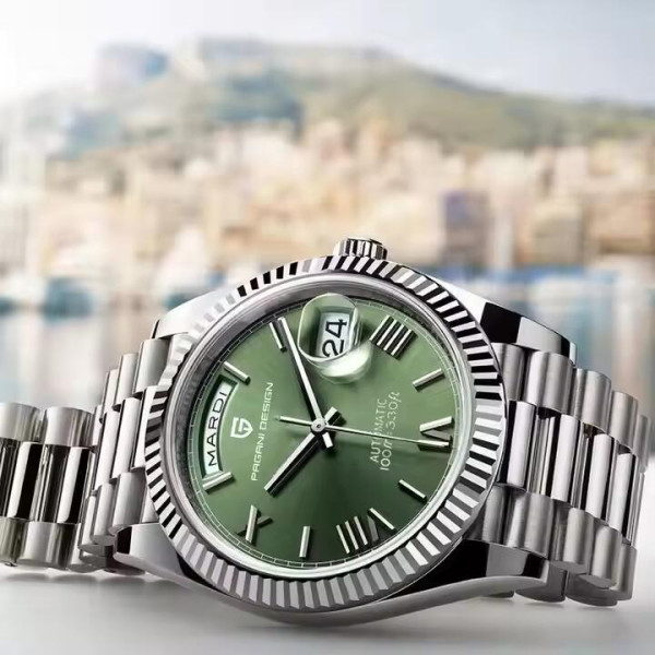 Чоловічий годинник Pagani Design PD-1752 Silver-Green
