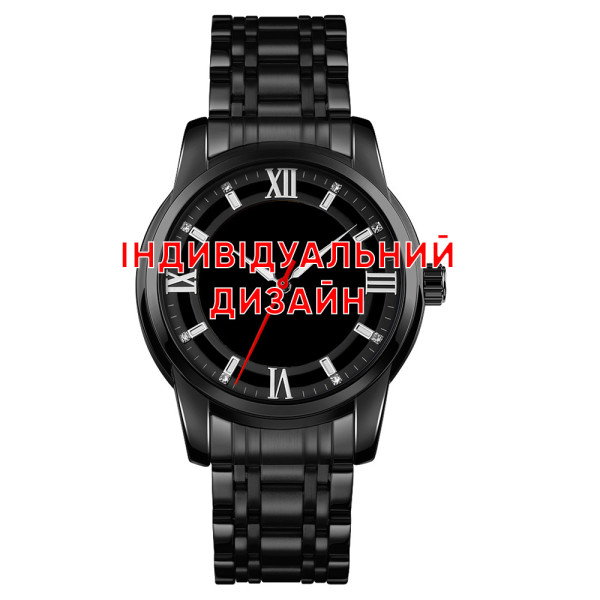 Чоловічий годинник Класичний чоловічий годинник Awarder 025 Black під Індивідуальний дизайн, водонепроникний