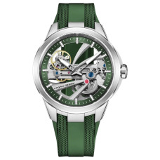Чоловічий годинник Pagani Design PD-YS030 Silver-Green Rubber, автопідзавод