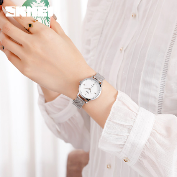Жіночий годинник Skmei 1528SI Silver