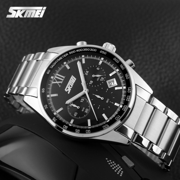 Чоловічий годинник Skmei 9096BK Black