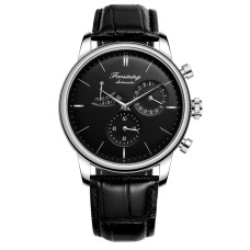 Жіночий годинник Forsining 6916 Silver-Black, механіка з автопідзаводом