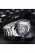 Мужские механические часы Winner 8250 Silver-Blue с металлическим браслетом