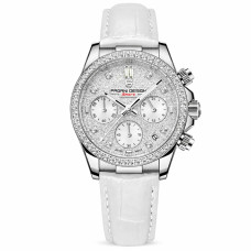 Жіночий годинник Pagani Design PD-1730 Silver-White, хронограф, сапфірове скло