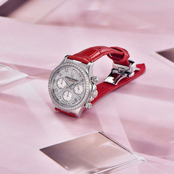 Жіночий годинник Pagani Design PD-1730 Silver-Red, хронограф, сапфірове скло