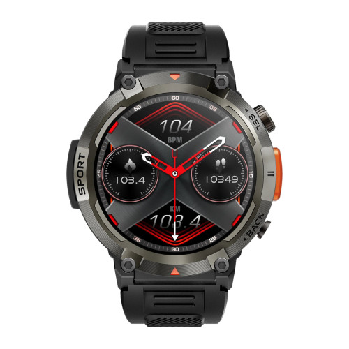 Умные часы Modfit Rugged Black с пульсометром и оксиметром