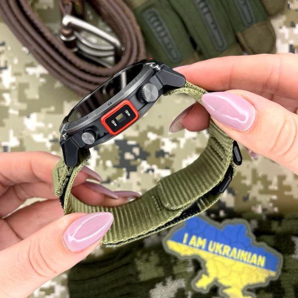 Розумний годинник Modfit Rugged Black з пульсометром та оксиметром