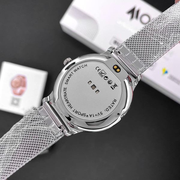 Жіночий розумний годинник Modfit Business Pro Silver Mesh, AMOLED-дисплей