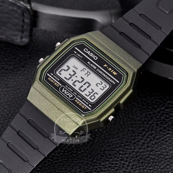 Чоловічий годинник Casio F-91WM-3A — спортивна модель з електронним циферблатом та підсвічуванням