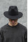 Чоловічий капелюх Fedora з стрічкою Black Without Brand