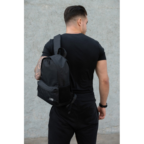 Чоловічий міський молодіжний рюкзак-портфель Without Minic Reflective для ноутбука Black