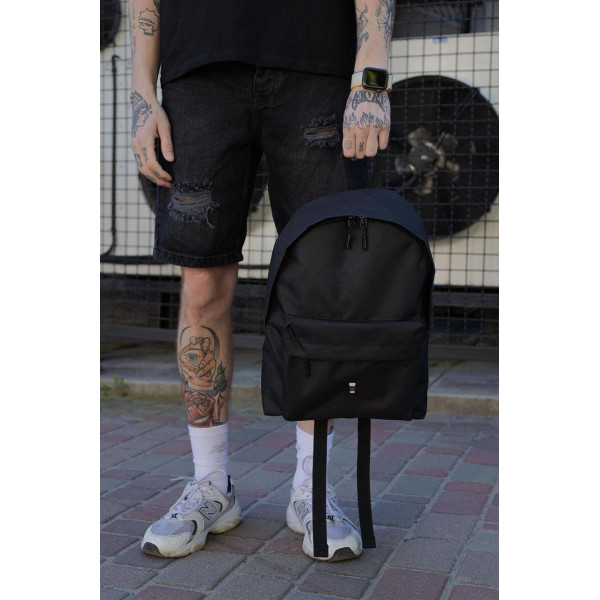 Чоловічий повсякденний рюкзак шкільний Without Compact з принтом Coffee Black