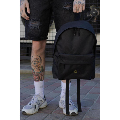 Чоловічий повсякденний рюкзак шкільний Without Compact з принтом Crown Black