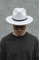 Чоловічий капелюх Fedora з ремінцем White Without Brand