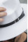 Чоловічий капелюх Fedora з ремінцем White Without Brand
