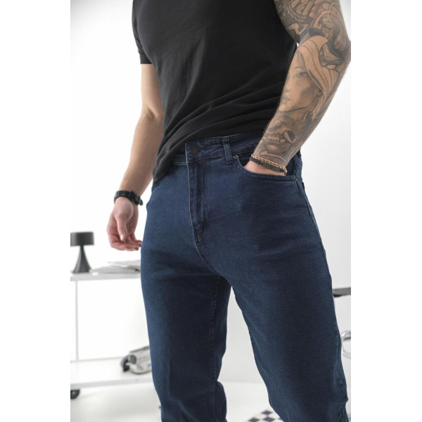 Джинси чоловічі Regular Fit Without Karma темно сині