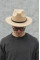 Чоловічий капелюх Fedora з ремінцем Beige Without Brand