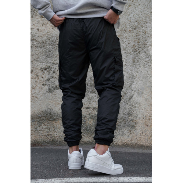 Чоловічі теплі штани карго Without Vader Reflective Black