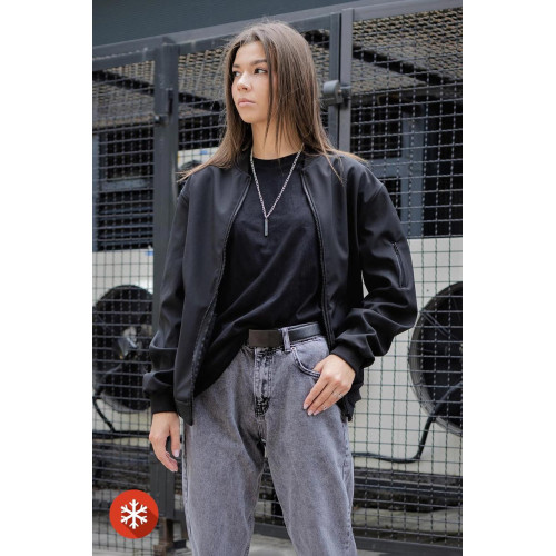 Бомбер Without Softshell Black Woman