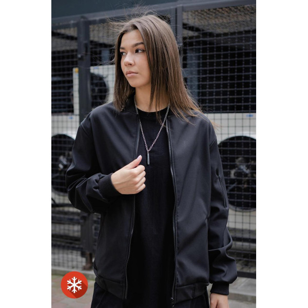 Бомбер Without Softshell Black Woman