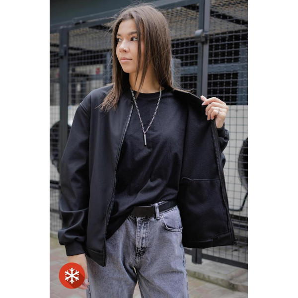 Бомбер Without Softshell Black Woman