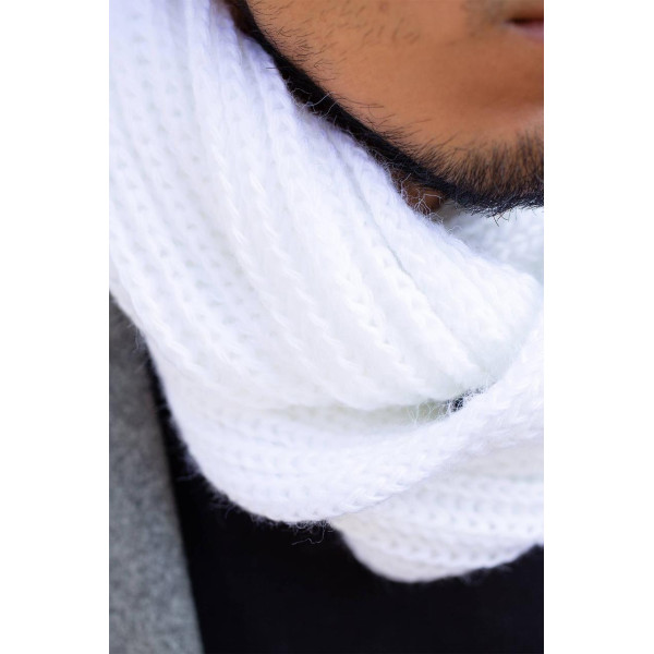 Шарф хомут Without Scarf чоловічий білий