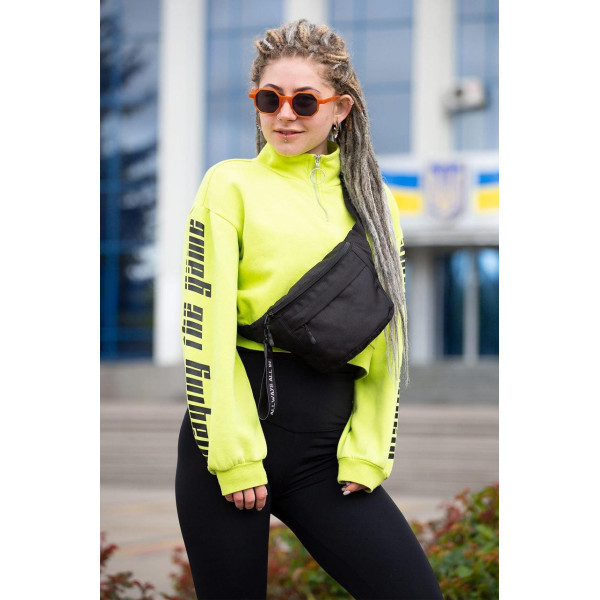Жіноча сумка бананка барсетка через плече Without Basic Black