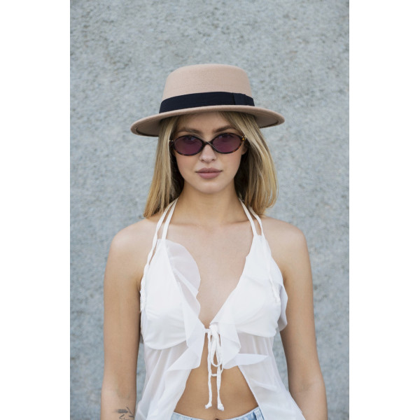 Жіночий капелюх Walter Beige Without Brand