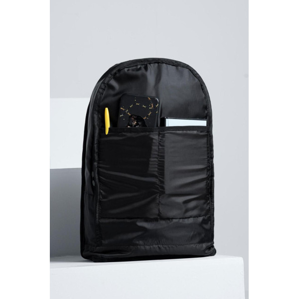 Жіночий повсякденний рюкзак шкільний Without з принтом Hate Black