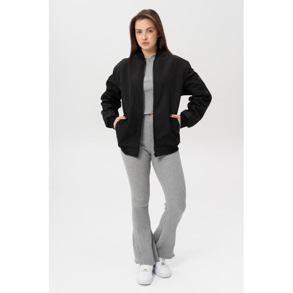 Жіноча куртка вітровка бомбер Without Softshell Black
