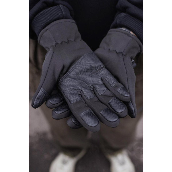 Мужские сенсорные перчатки Without Gloves Softshell 16-12, чёрные