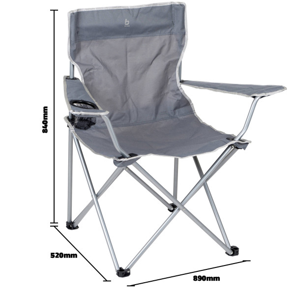 Крісло розкладне Bo-Camp Foldable Compact Grey