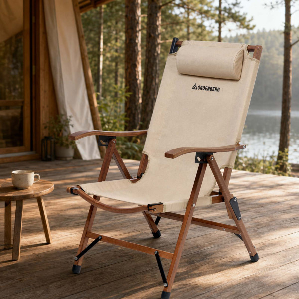 Крісло розкладне Groenberg Skogen Bamboo