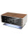 Годинник настільний з радіо Technoline WT487 Wireless Mobile Charging White/Brown (WT487)