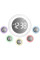 Годинник настінний Technoline WS8086 Rainbow (WS8086)