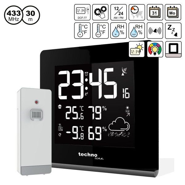 Метеостанція Technoline WS9065 Black (WS9065)