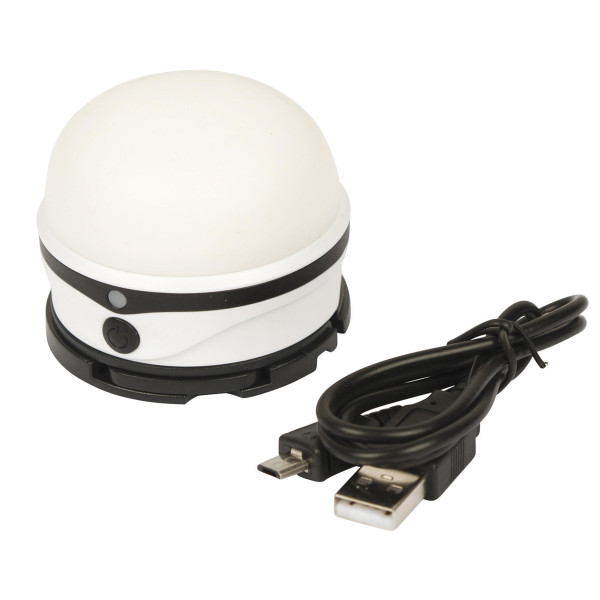 Ліхтар кемпінговий Bo-Camp Kuma Silicone Rechargeable 200 Lumen White/Black