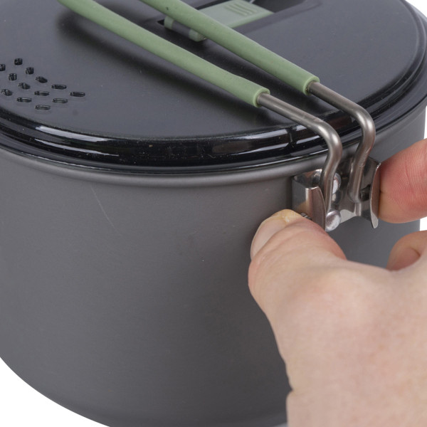 Каструля Bo-Camp Explorer Hard Anodized 1L Grey/Green