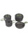 Набір посуду Bo-Camp Explorer 4 Pieces 19 Hard Anodized Grey/Green