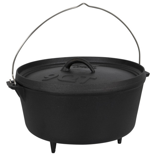 Казан з кришкою Bo-Camp Dutch Oven Cast Iron 31 cm / 7.1 L Black