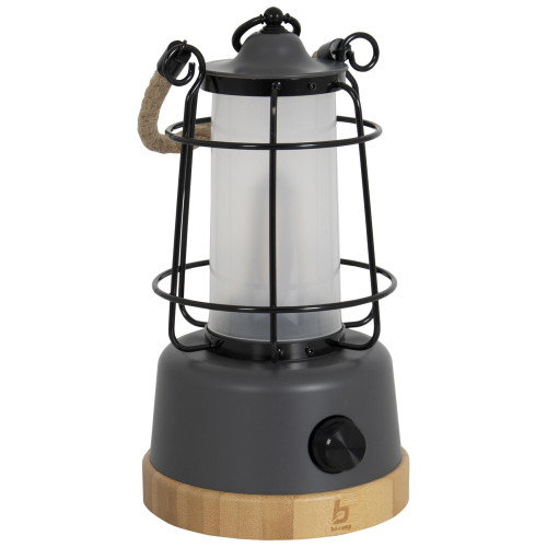 Ліхтар кемпінговий Bo-Camp Harlington Rechargable Dimming 370 Lumen Bamboo-Grey