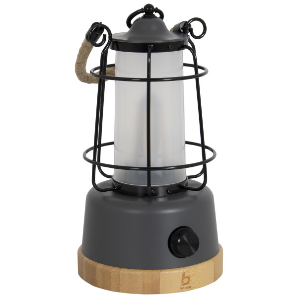 Ліхтар кемпінговий Bo-Camp Harlington Rechargable Dimming 370 Lumen Bamboo-Grey