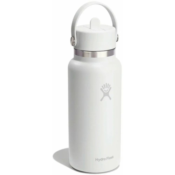 Термопляшка Hydro Flask 950 ml Wide Flex Straw Cap, білий