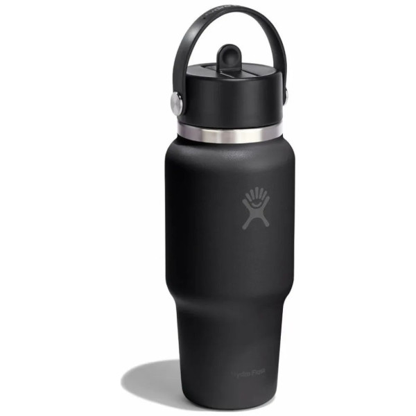 Термопляшка Hydro Flask 700 ml Wide Flex Straw Travel Bottle, чорний