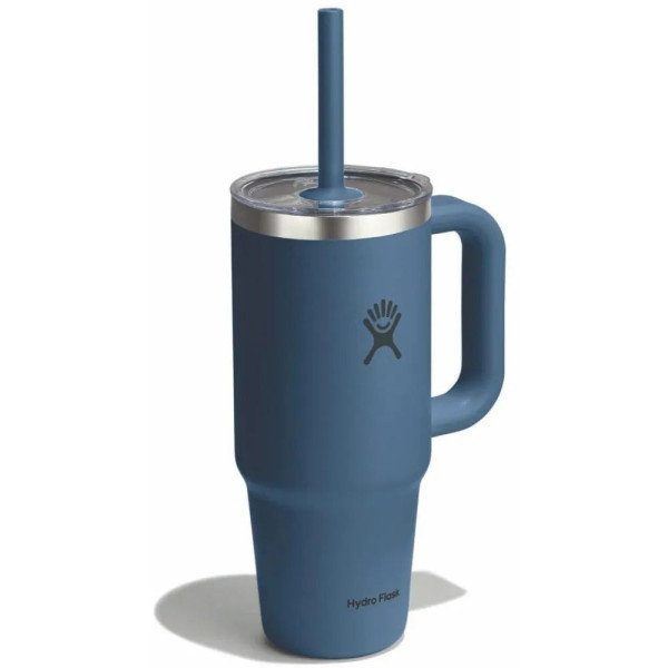Термочашка Hydro Flask 700 ml Travel Tumbler Clear Lid, синій